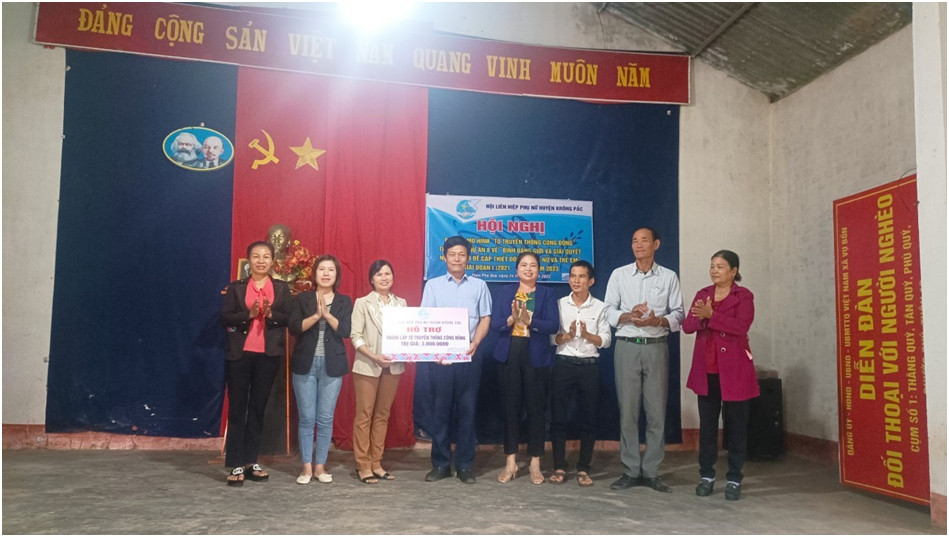 UBND xã Vụ Bổn phối hợp với Hội LHPN huyện Krông Pắc ra mắt Mô hình "Tổ truyền thông cộng đồng" tại Thôn Phú Quý